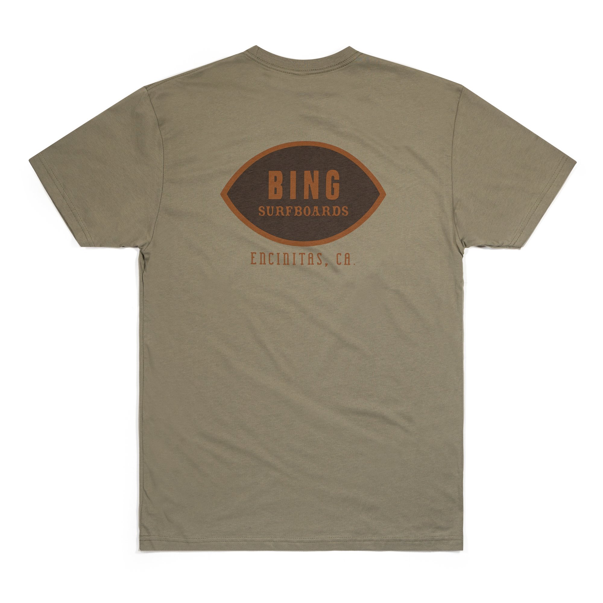 Bing Surfboards T-Shirt - Classic Encinitas II - Light Olive S