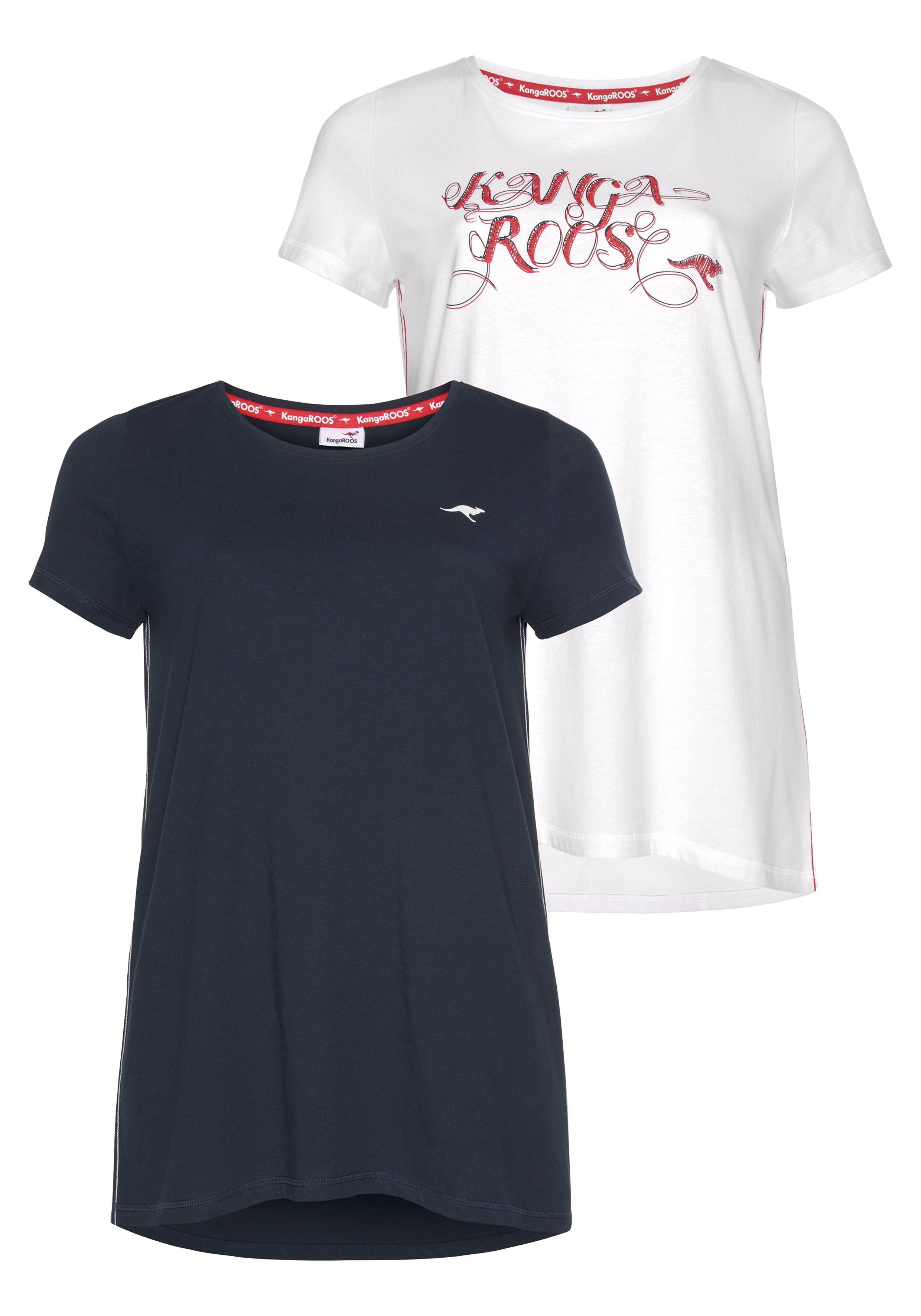 Doppelpack Longshirts mit Rundhalsausschnitt