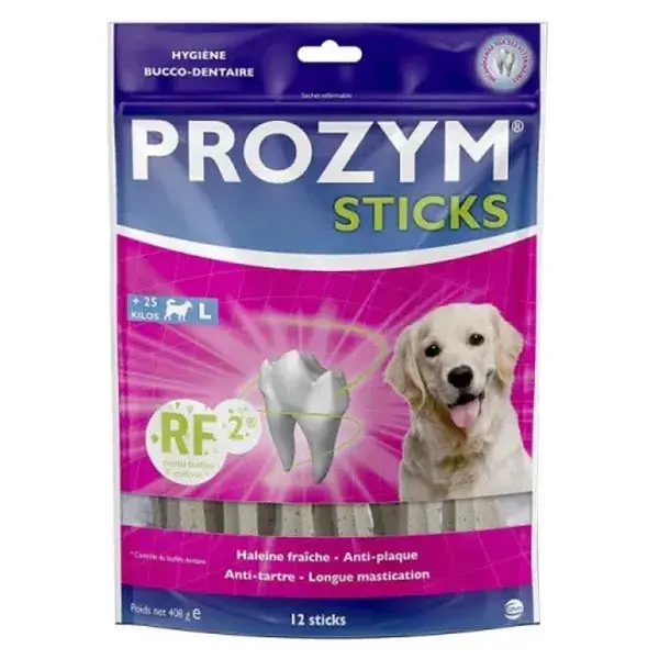 Prozym RF2 Palitos Mastigáveis para Cães Tamanho G (+25kg) 12 unidades
