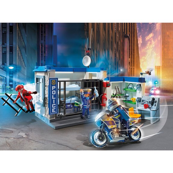 Poste de police et cambrioleur Playmobil City Action 70568