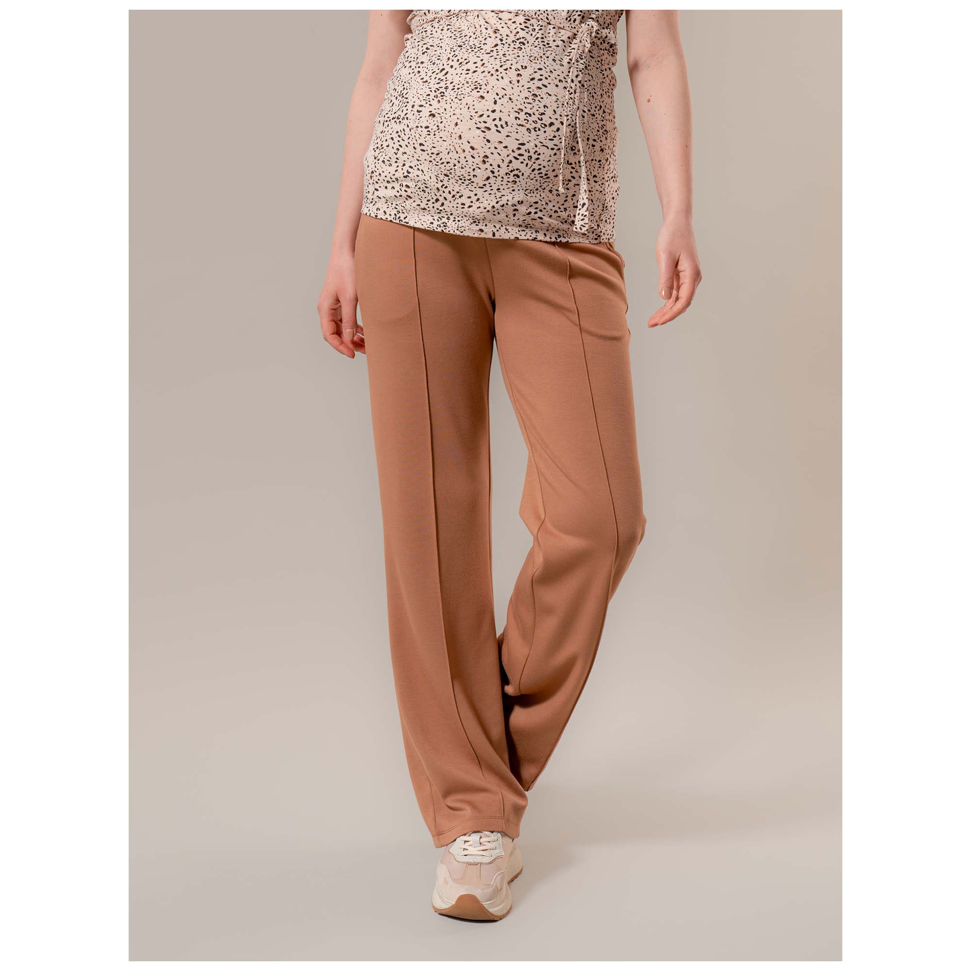 Prénatal zwangerschapsbroek lang effen beige