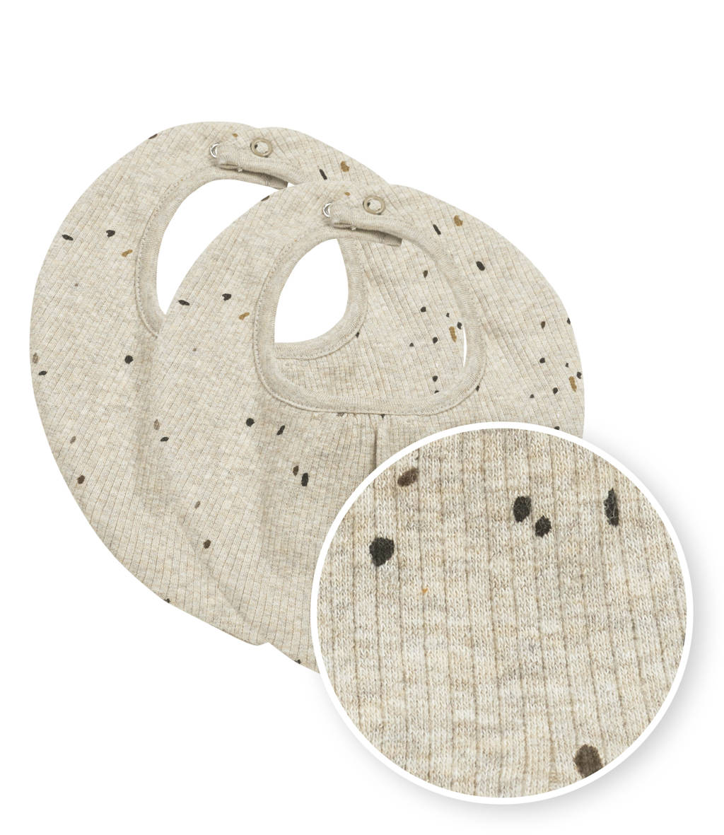bandana Rib Mini Spot - set van 2 sand melange