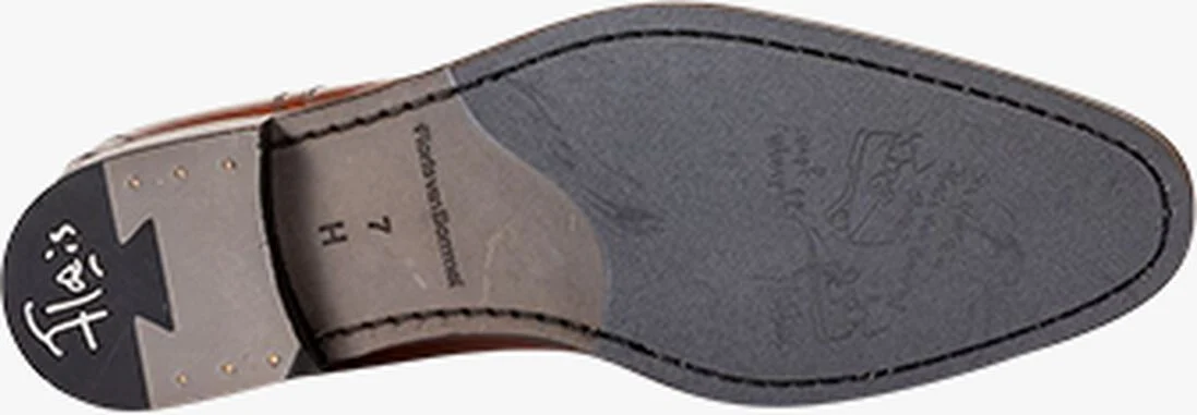 FLORIS VAN BOMMEL cognac floris van bommel nette schoenen sfm-30316