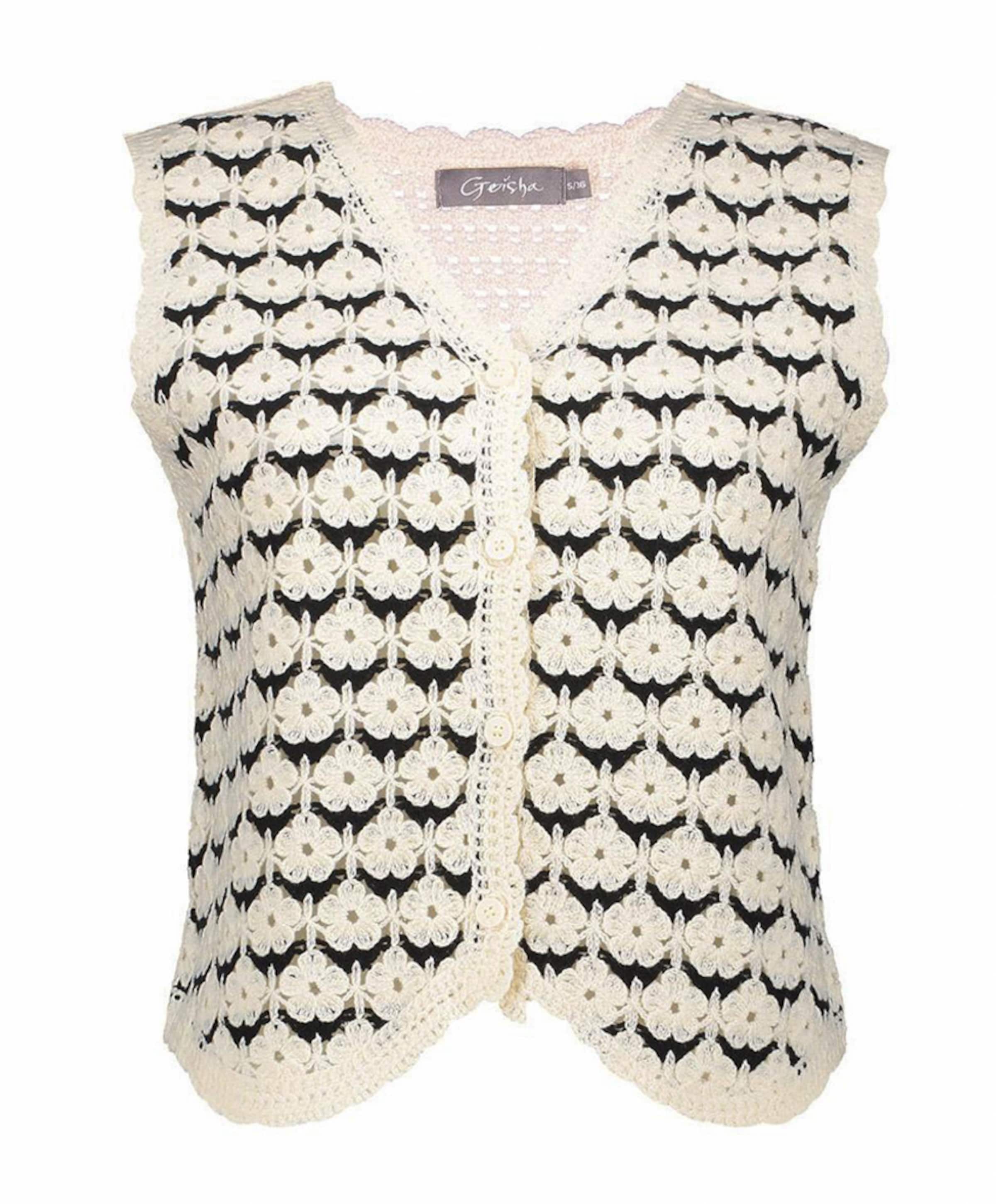 Geisha Dames gilet ecru