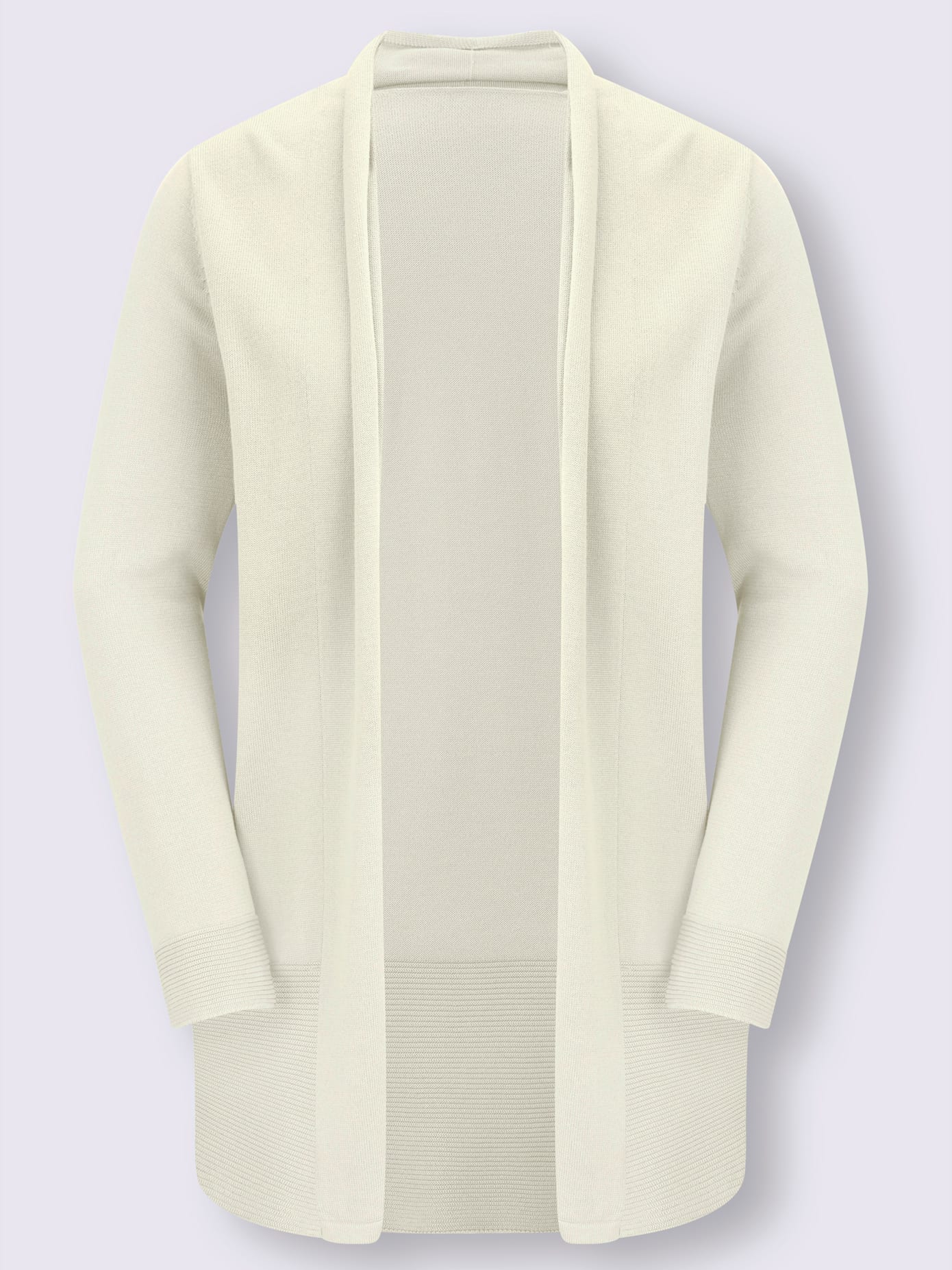 Veste longue en tricot 100% coton pima