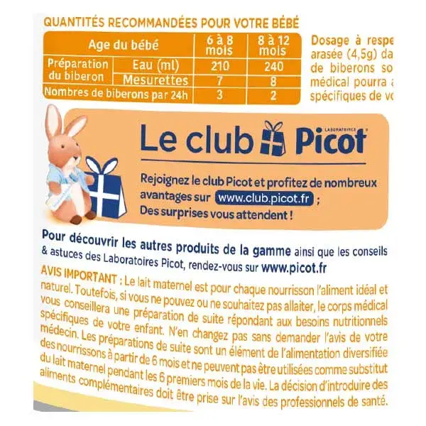 Picot Expert Comida para Bebê 2ª Fase 800g