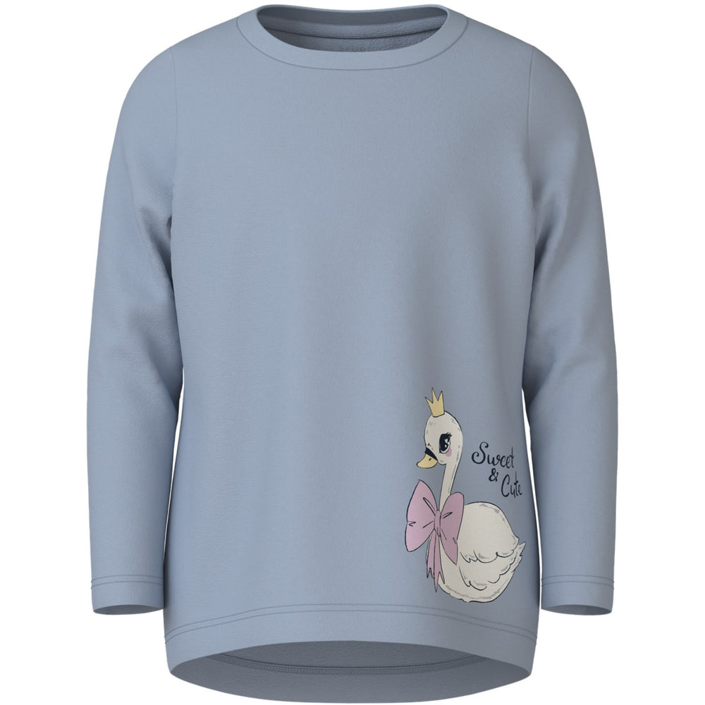 Køb Name It Subdued Blue Swan Vix Bluse