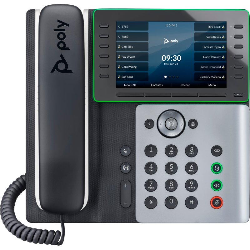 HP Poly Téléphone IP Poly Edge E550 compatible PoE