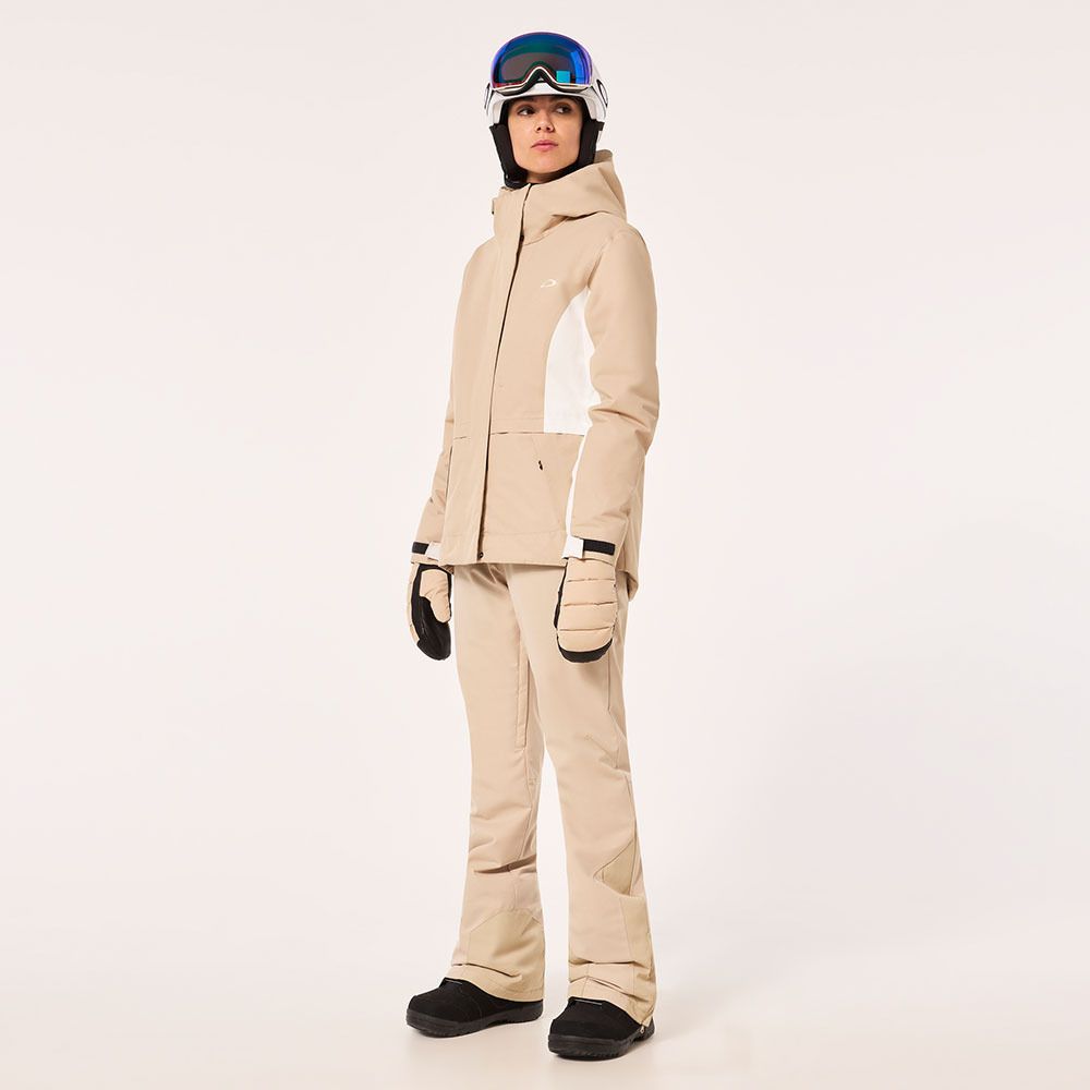 Oakley WMNS HEAVENLY RC - Veste ski Femme humus/arctic white