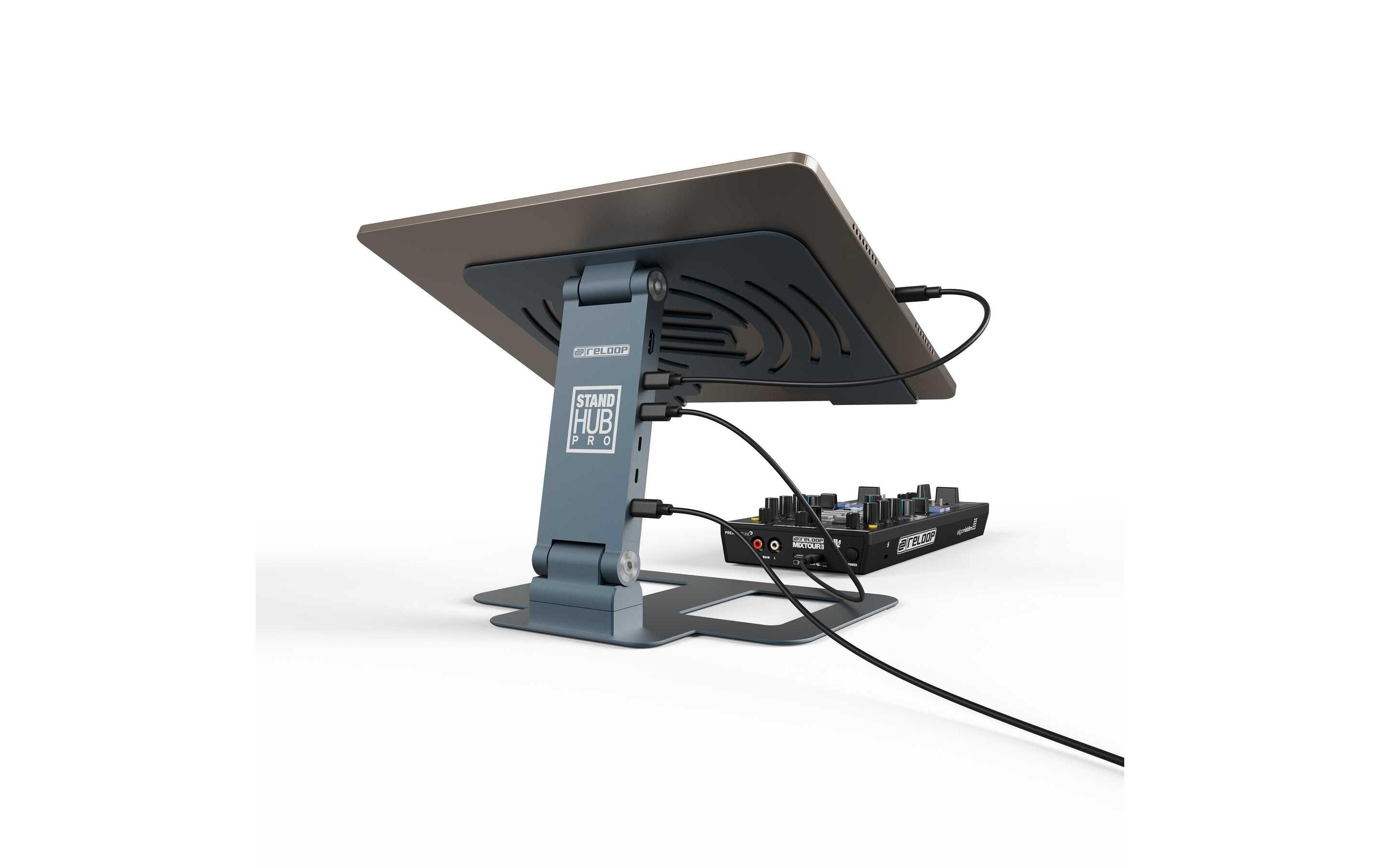 Laptopständer Reloop Stand Hub Pro<br>Laptop-Ständer und 10-in-1-Multimedia-Hub