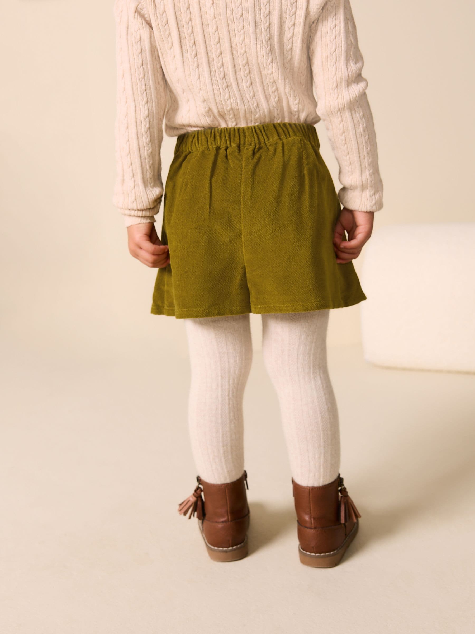 Groen - Corduroy skort (3mnd -7jr)