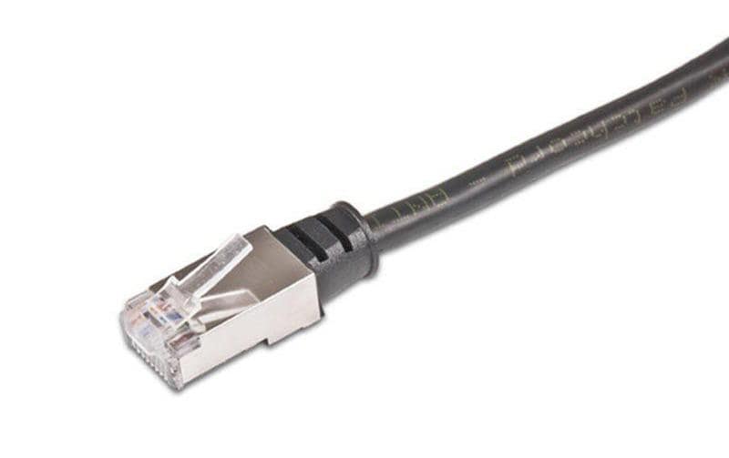 Patchkabel RJ-45 - RJ-45, Cat 5e, F/UTP, 10 m, SchwarzCat.5e-Patchkabel, 10 m
