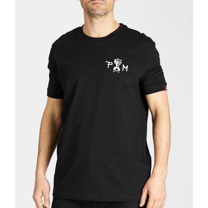T-Shirt manches courtes Pando Moto MIKE MOTO WING - Noir