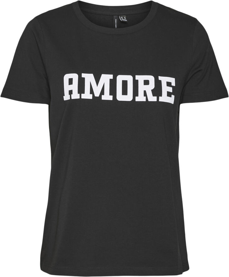 Vero Moda VMJESSY FRANCIS SS TOP BOX JRS GA Black/amore
