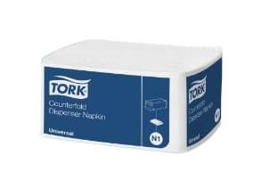 Serviet Tork N1 Novafold 33x30 cm nyfiber hvid,300 stk/pk