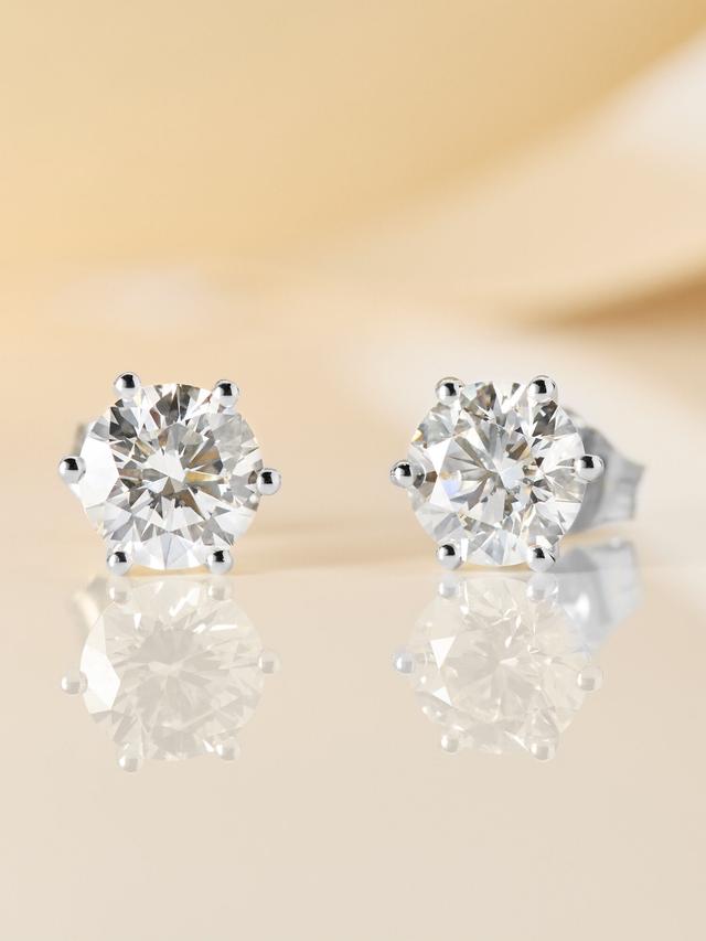 Christian Materne Brillant-Ohrstecker – 2,0 Karat Diamanten in Gelbgold oder Weißgold
