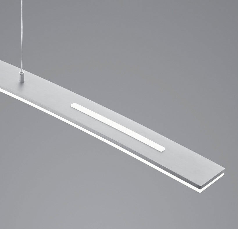 HELL LED Pendelleuchte SIRA130 cm alufarbig eloxiert