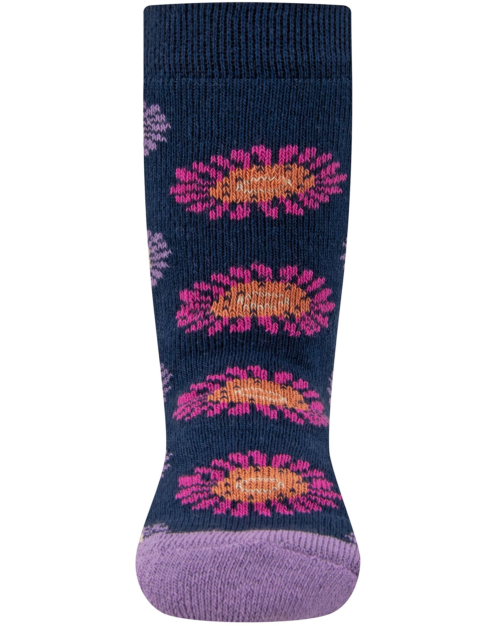 Stoppersocken SOFTSTEP BLUMEN 2er Pack in navy/perlgrau