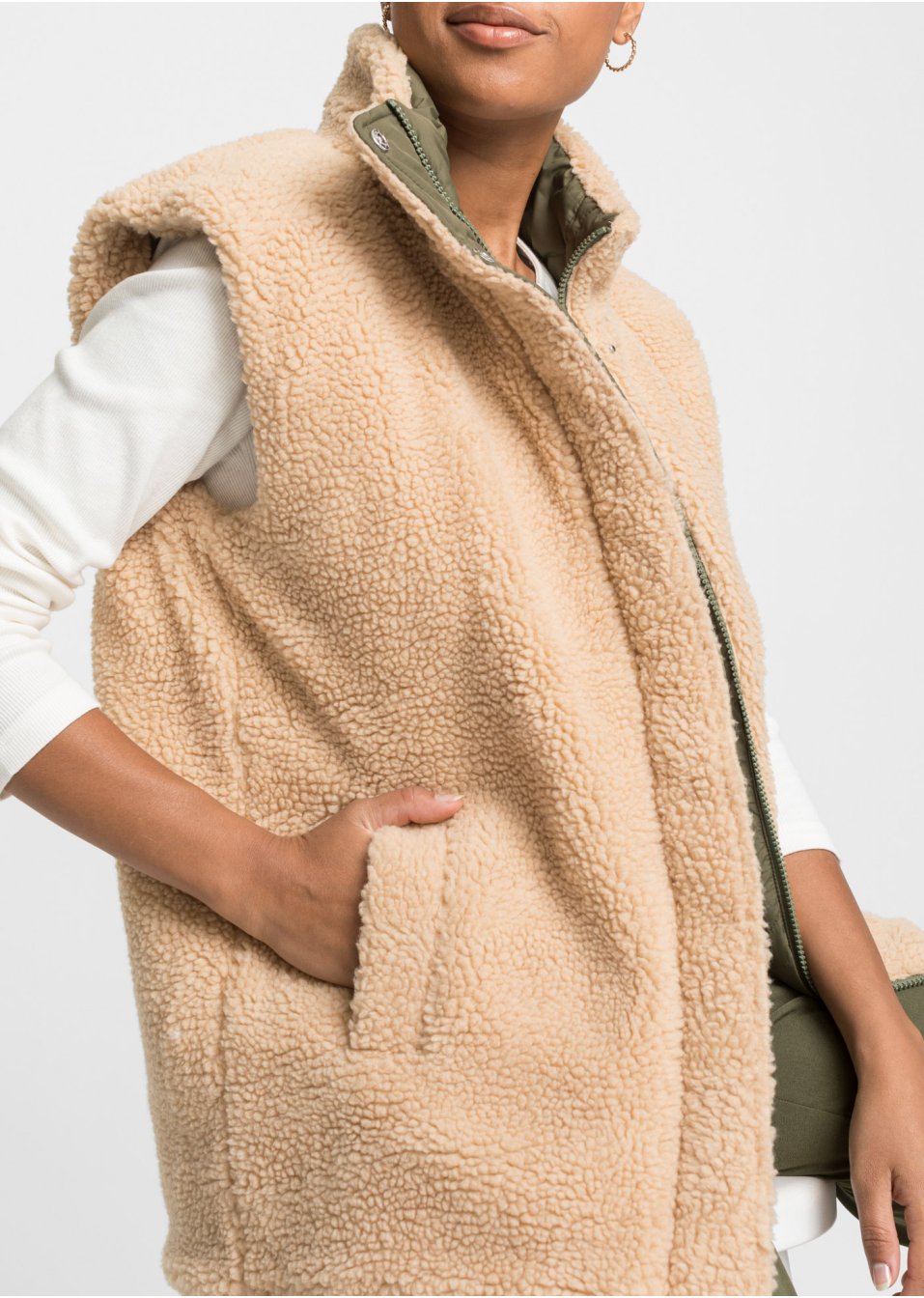 Gilet matelassé sans manches réversible