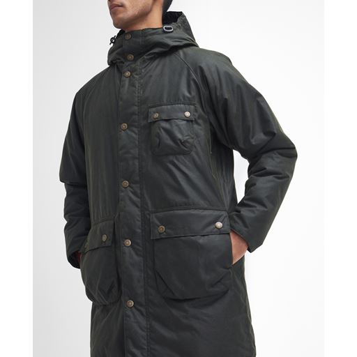 Barbour Winter Wax Parka Frakke, Fern, M
