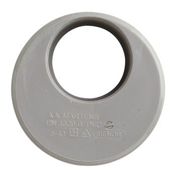 Martens verloopstuk PVC grijs 1x lijmverbinding 75x40 mm