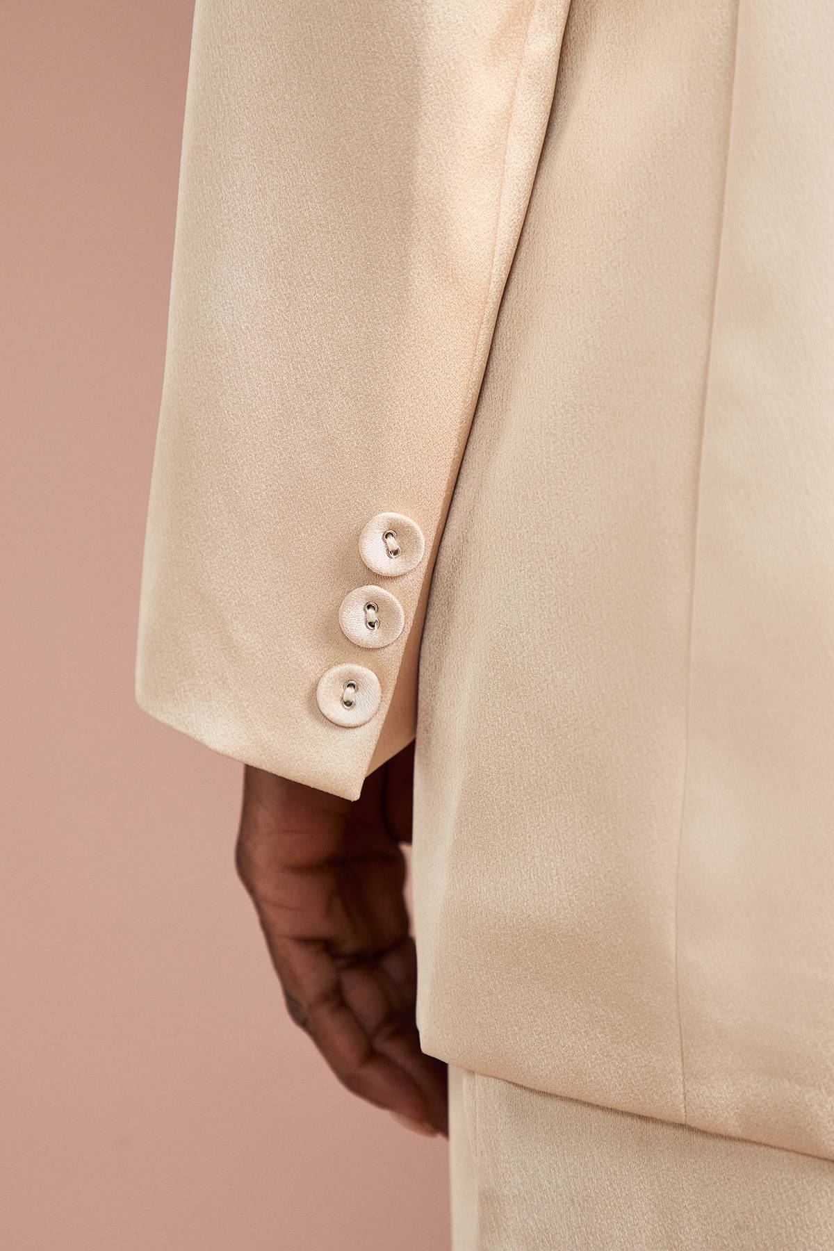Coast Blazer Croisé en Satin