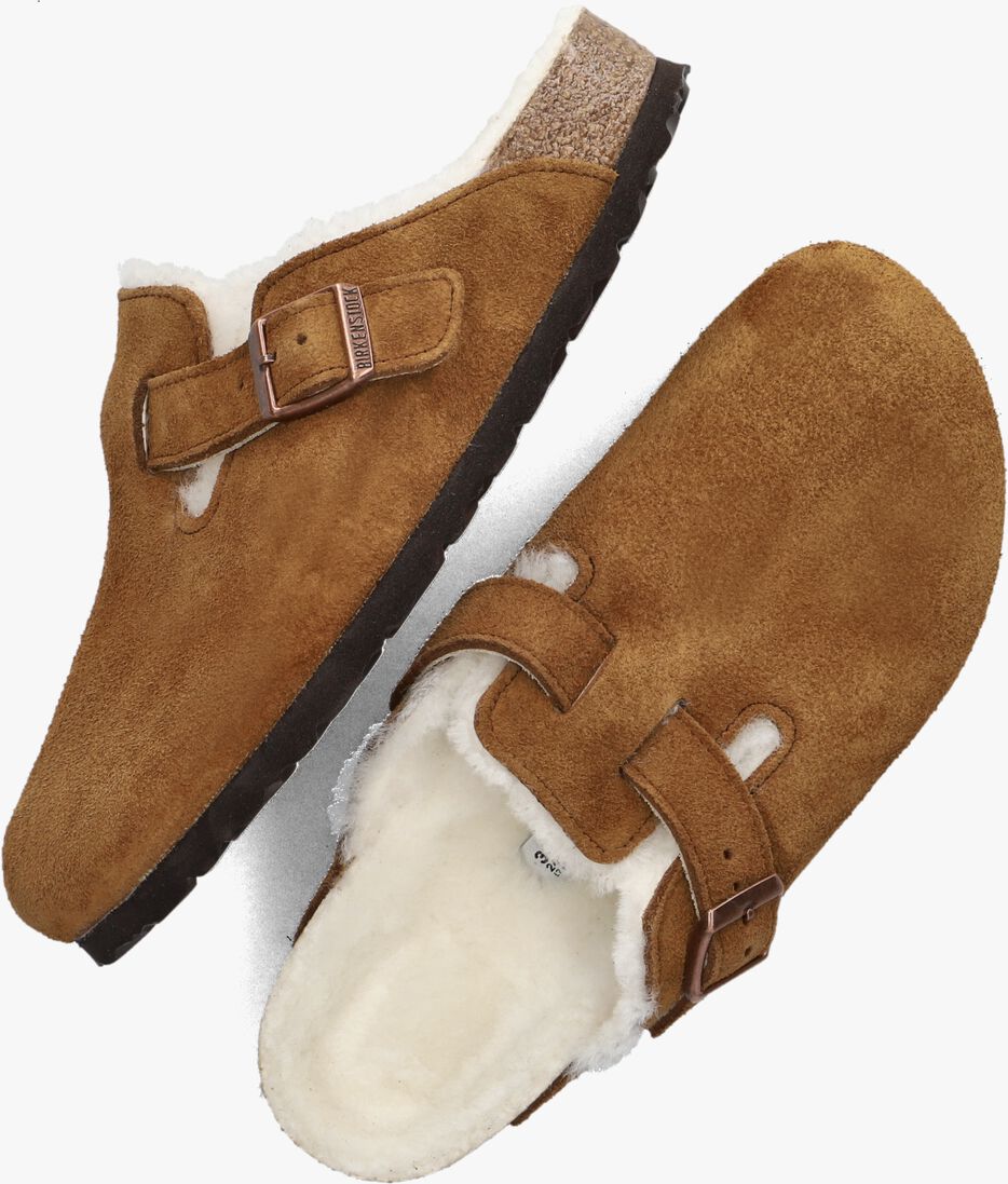 BIRKENSTOCK cognac birkenstock instappers boston shear sue