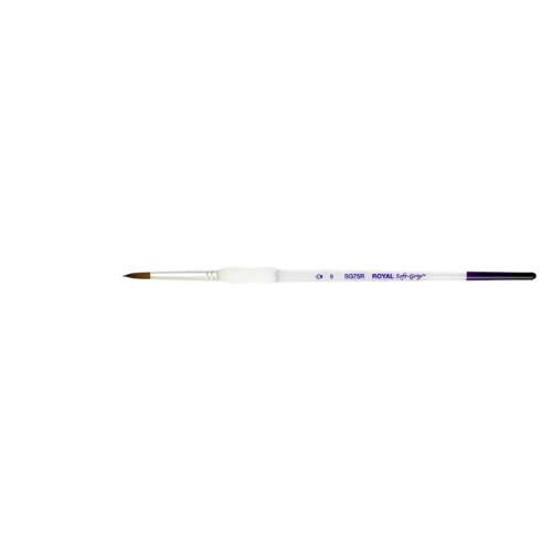 Royal & Langnickel Soft-Grip™ Synthetik-Rotmarderhaarpinsel, SG75R, Rund