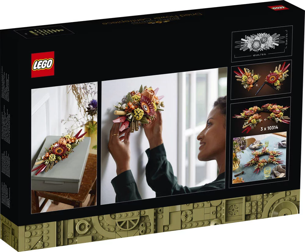 LEGO®ICONS 10314 - LE CENTRE DE TABLE FLEURS SECHEES