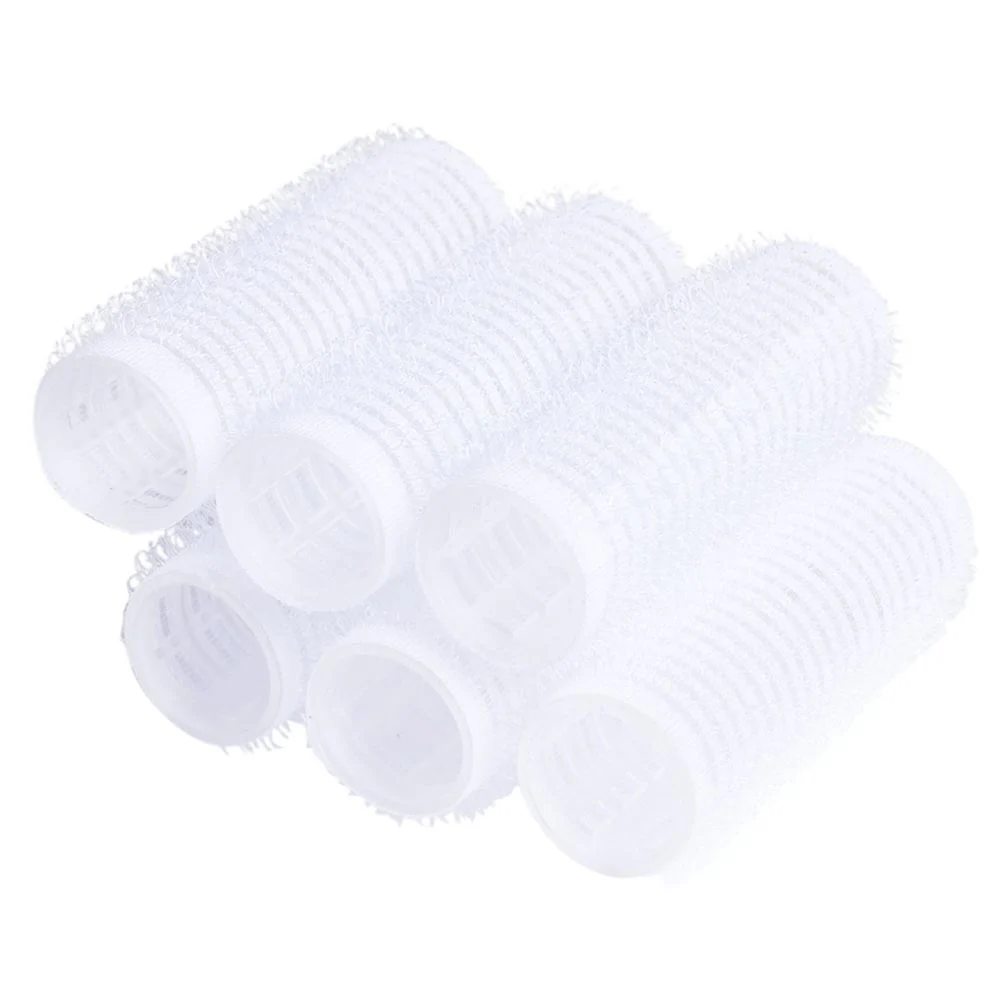 Bigoudi scratch latex blanc Ø2cm x6