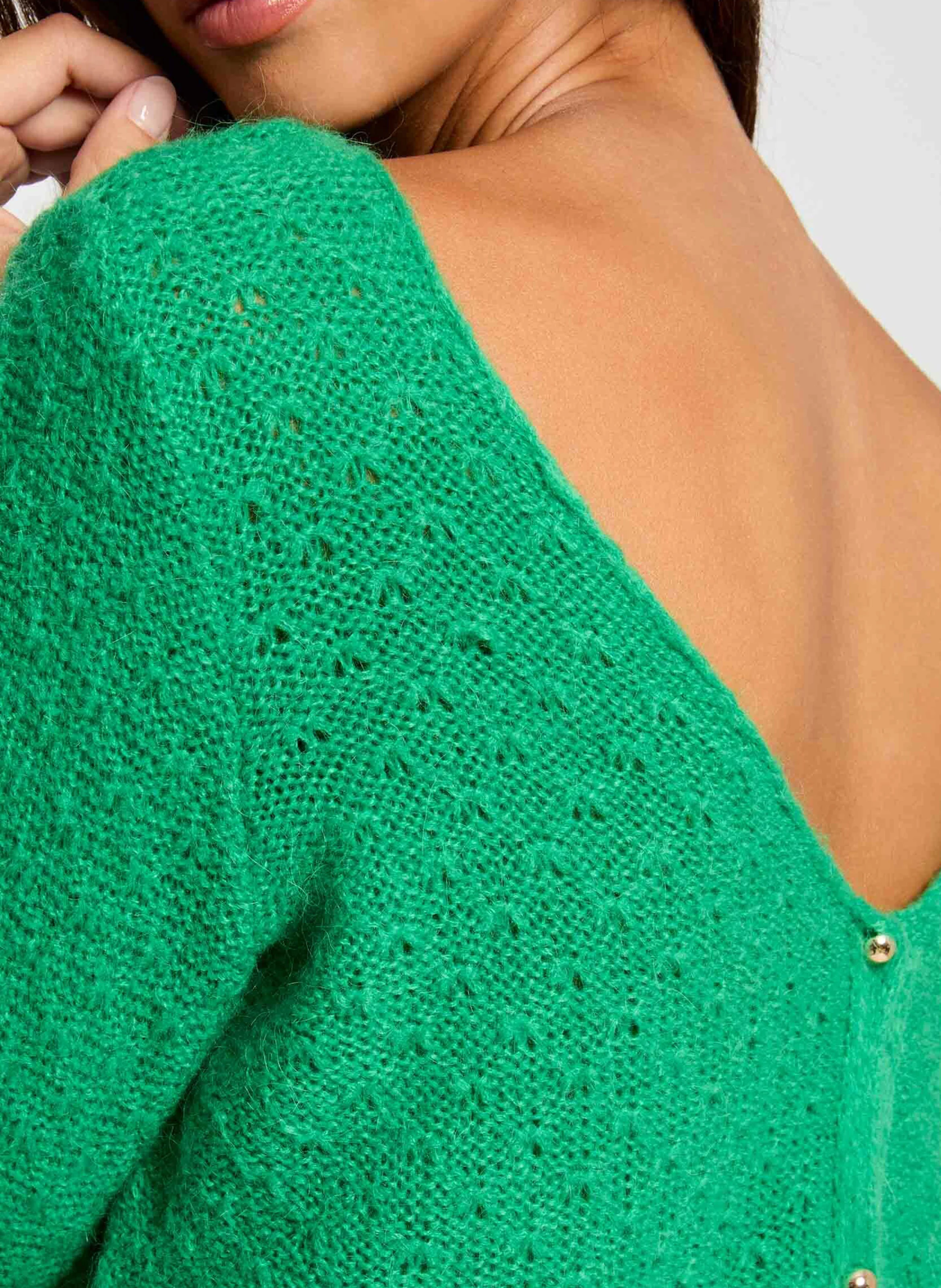 MACARO - Pull col rond | Vert