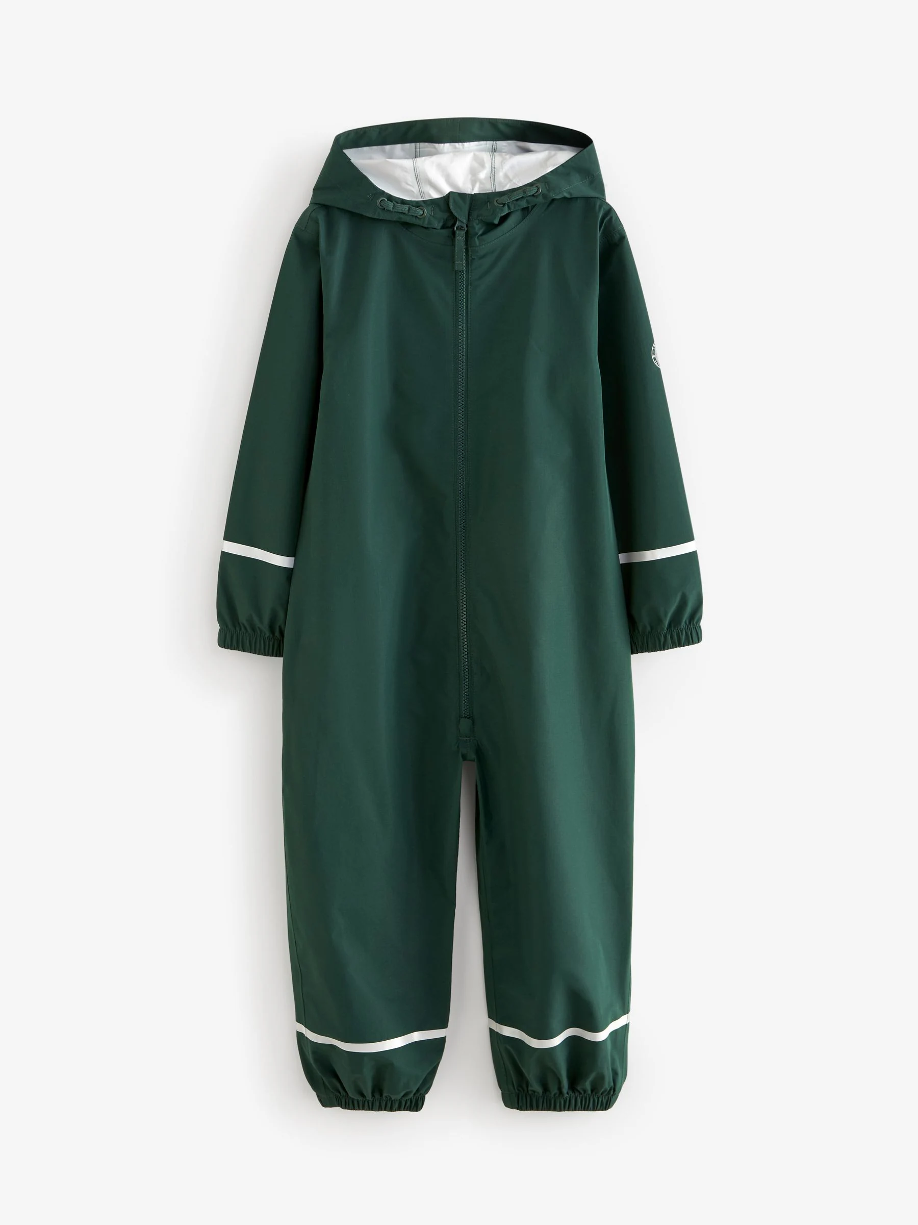Groen - Waterdicht regenpak met rits en capuchon (12mnd -10jr)