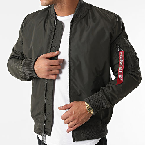Veste Bomber 191103 Vert Kaki
