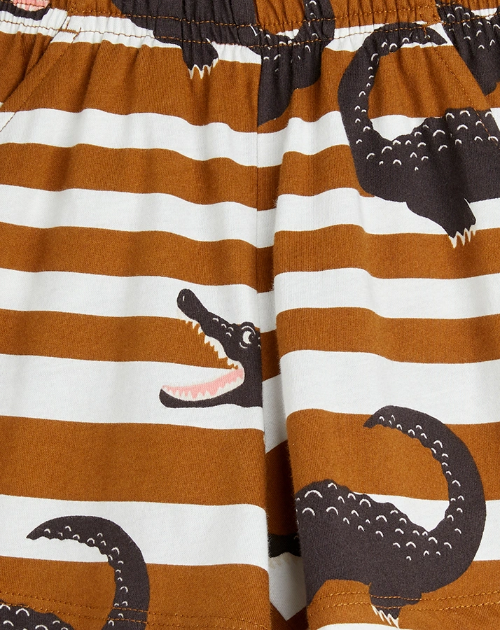Shorts CROCODILE in brown