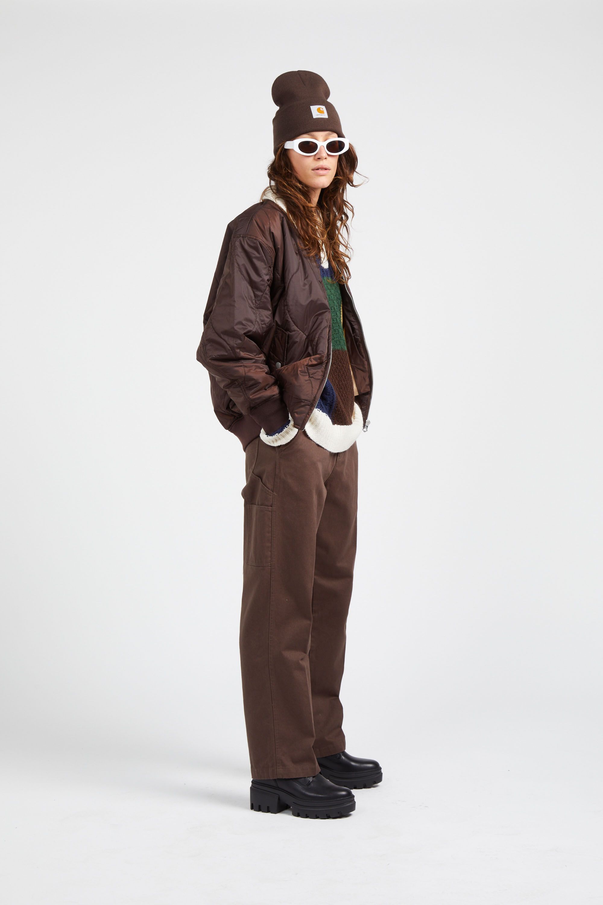 OBEY Doudoune DAYBREAK MA-1 BOMBER JVA Marron