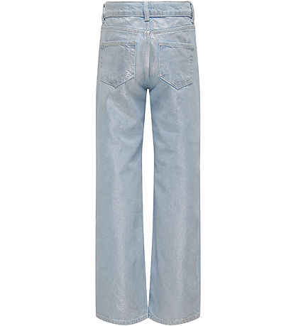 Kids Only Jeans - Glitzer - KogKanal - Light Blue Denim/Coated