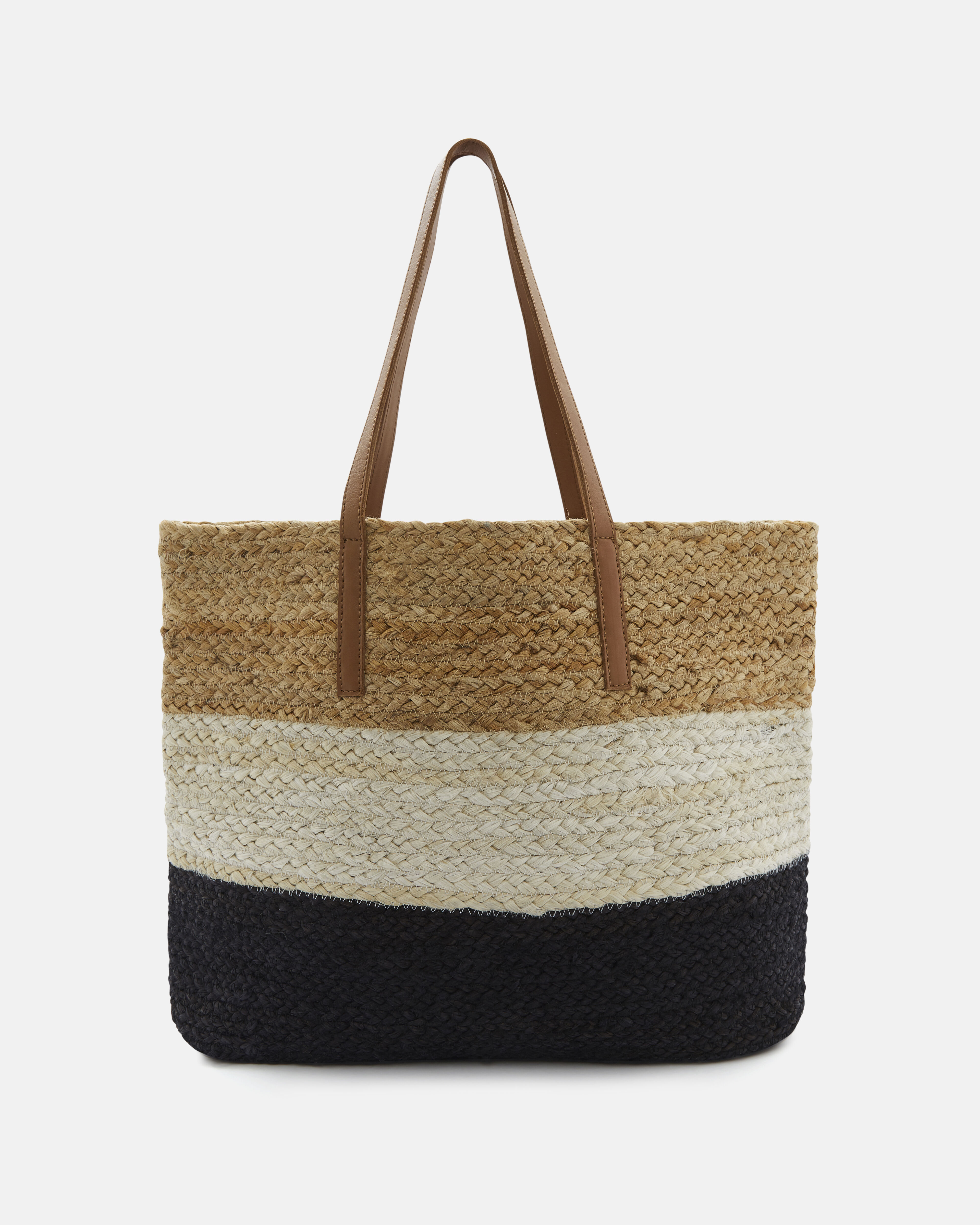 CABAS AMAURY Naturel noir