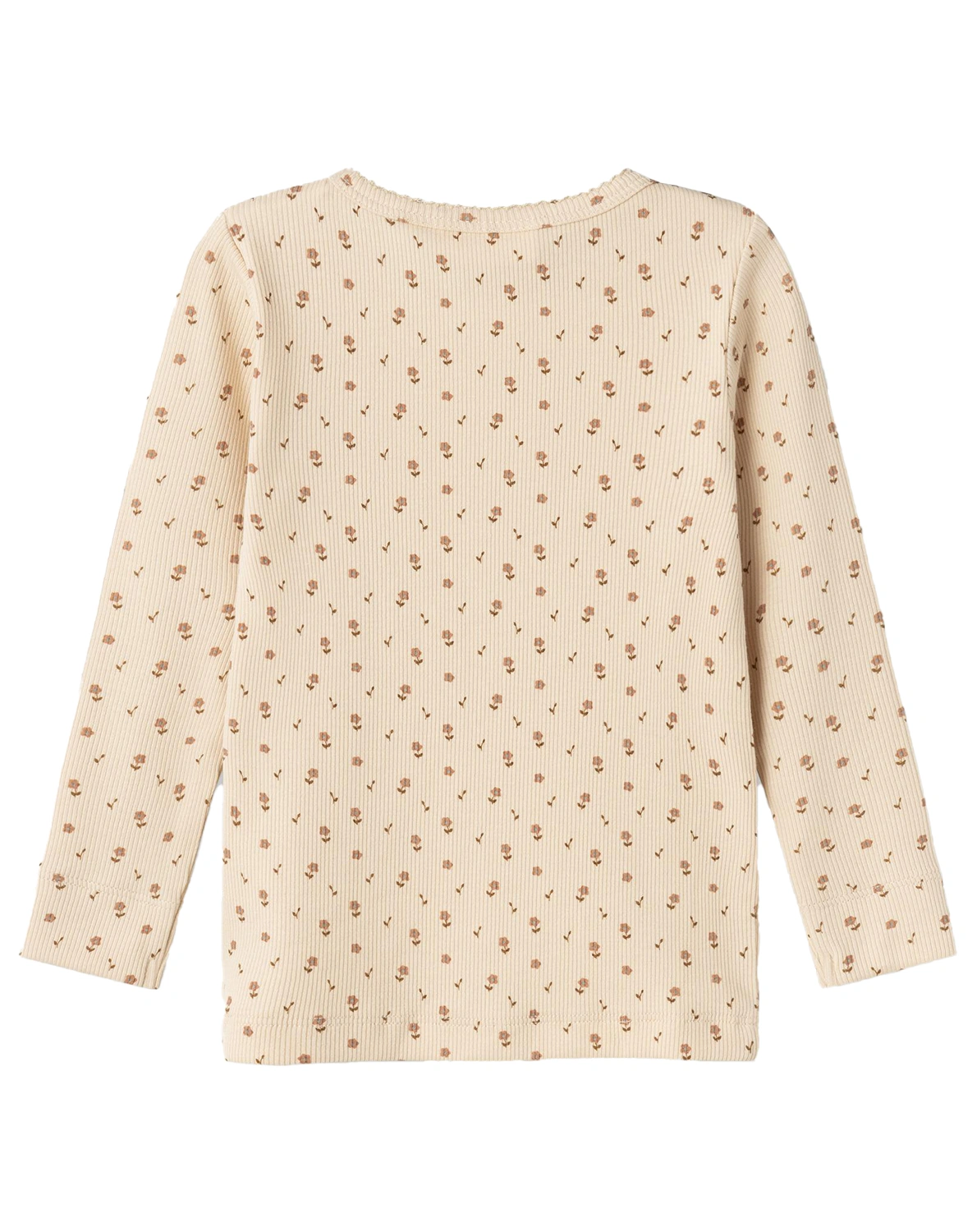 Langarmshirt NMFGAGO LIL FLOWERS in fog grey