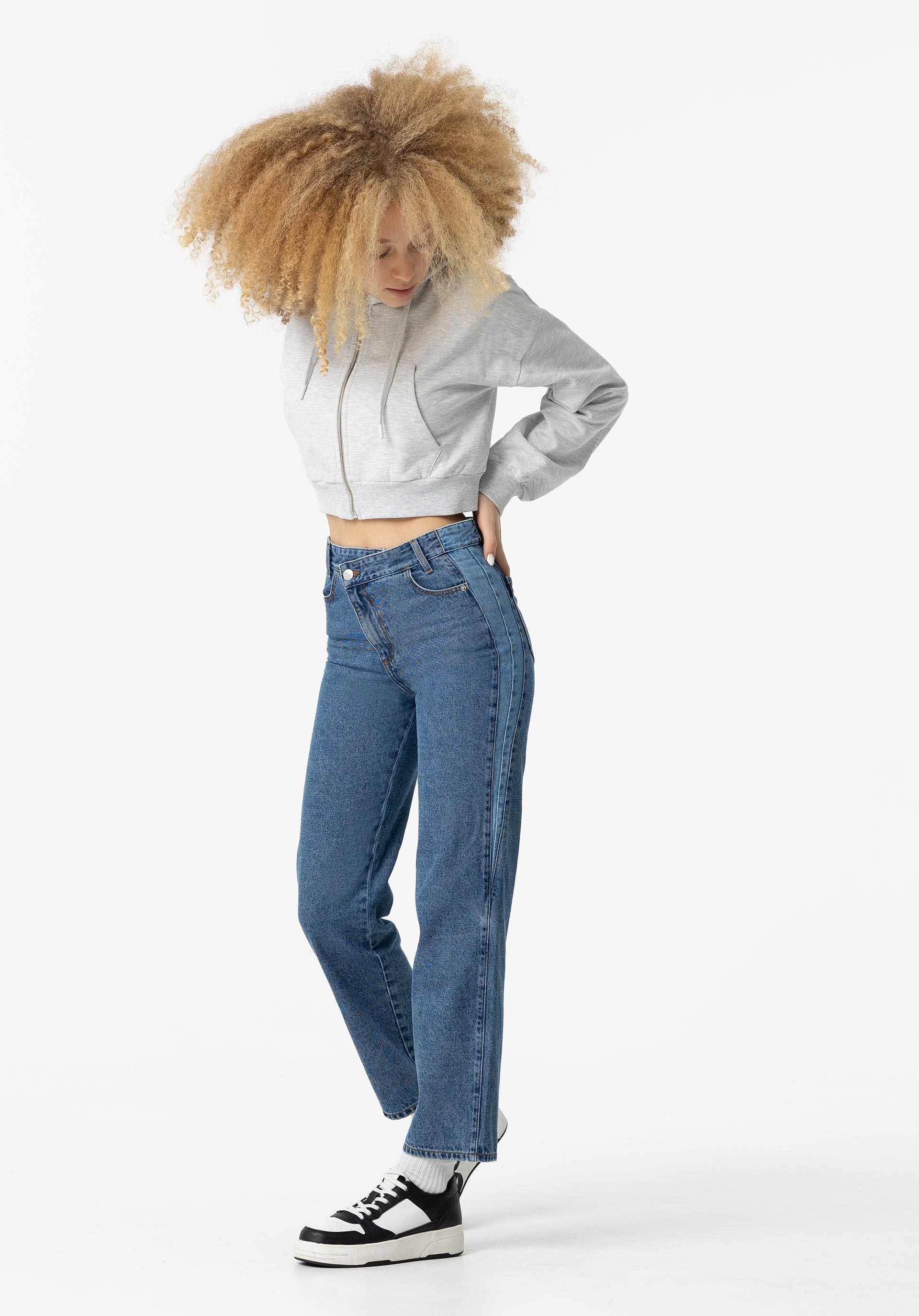 Jeans Taylor Straight Fit com Contraste