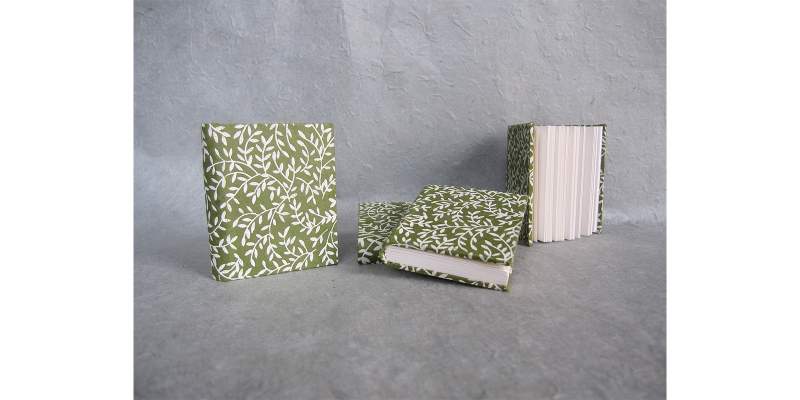 Notizbuch grün, H 7,5 cm, B 5,5 cm günstig bestellen
