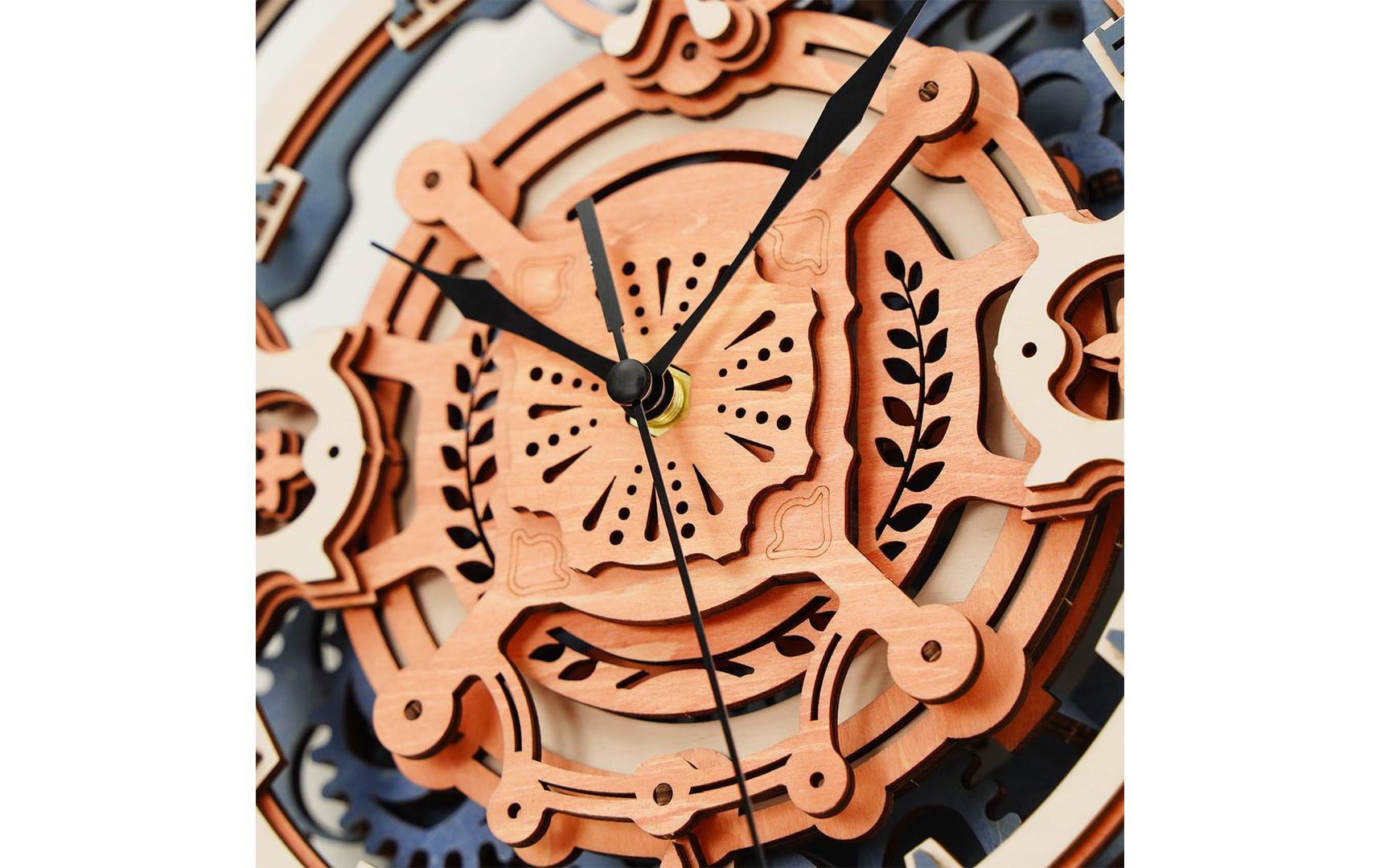 Bausatz Romantische WanduhrRomantische Wanduhr 3D Puzzle aus Holz
