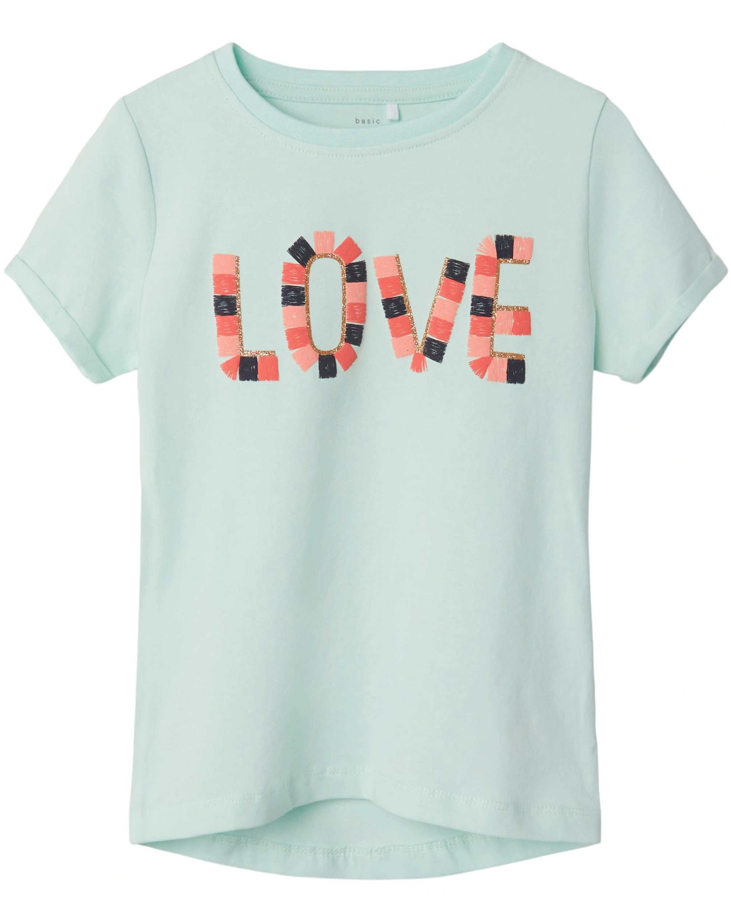T-Shirt NMFVIX LOVE in glacier