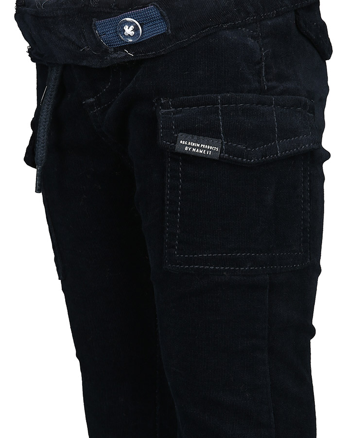 Feincord-Cargohose NBMROMEO in dunkelblau
