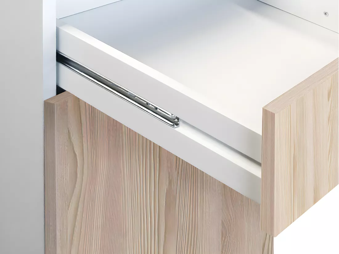 Cuisine complète - Avec plan de travail 180 cm - Naturel clair & Blanc - TRATTORIA