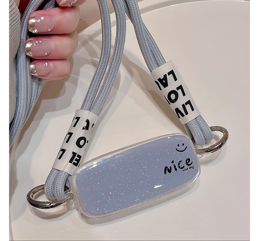 Fonekase - Letterclip op lanyard telefoonhoesje - iPhone 15 Pro Max / 15 Pro / 15 Plus / 15 / 14 Pro Max / 14 Pro / 14 Plus / 14 / 13 Pro Max / 13 Pro / 13 / 12 Pro Max / 12 Pro / 12 / 11