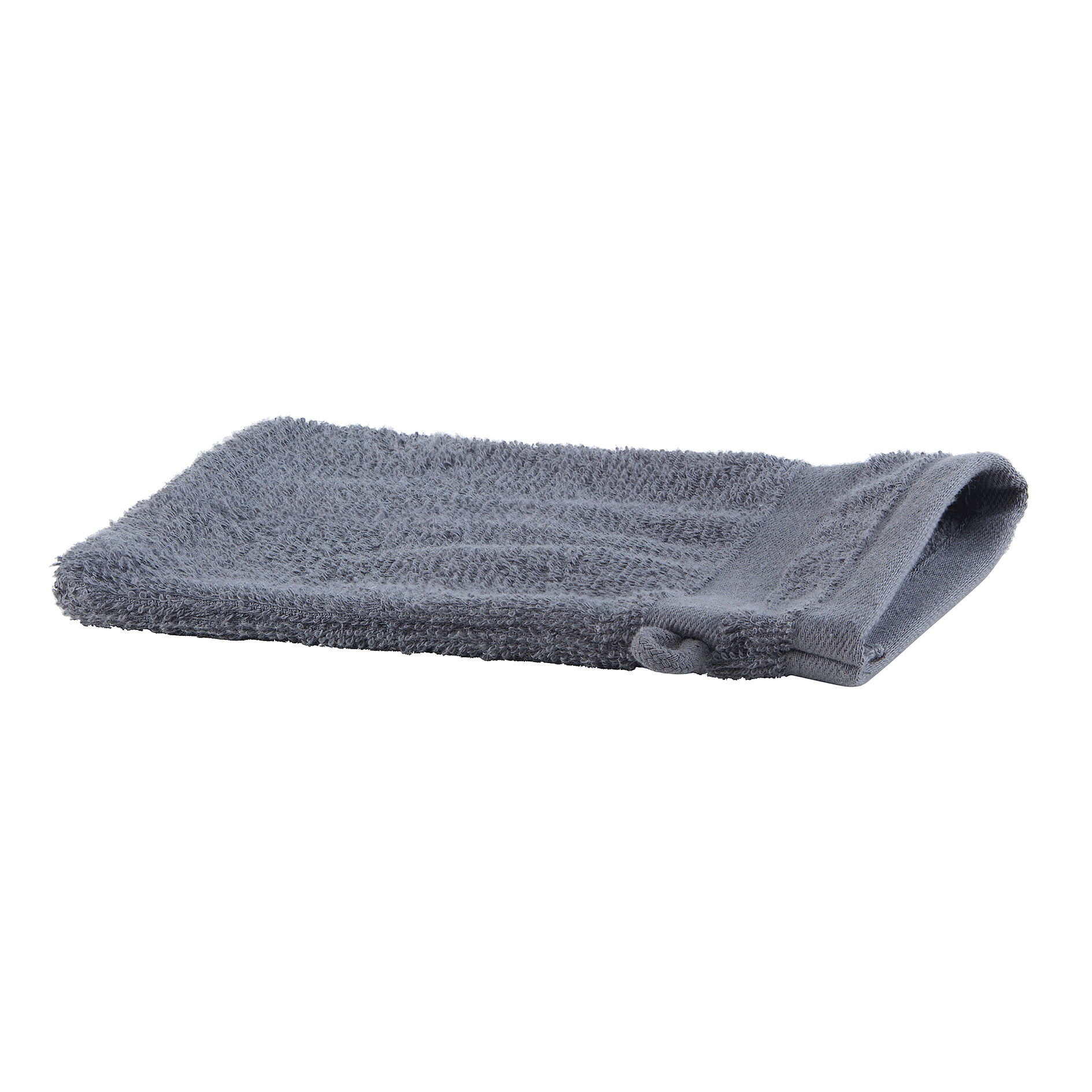 Waschhandschuh - anthrazit - Baumwolle