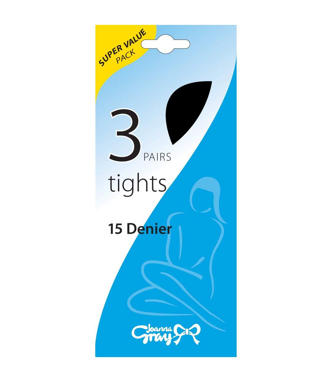 Joanna Grey - Collants (Lot de 3) - Femme (Noir) - UTLW418