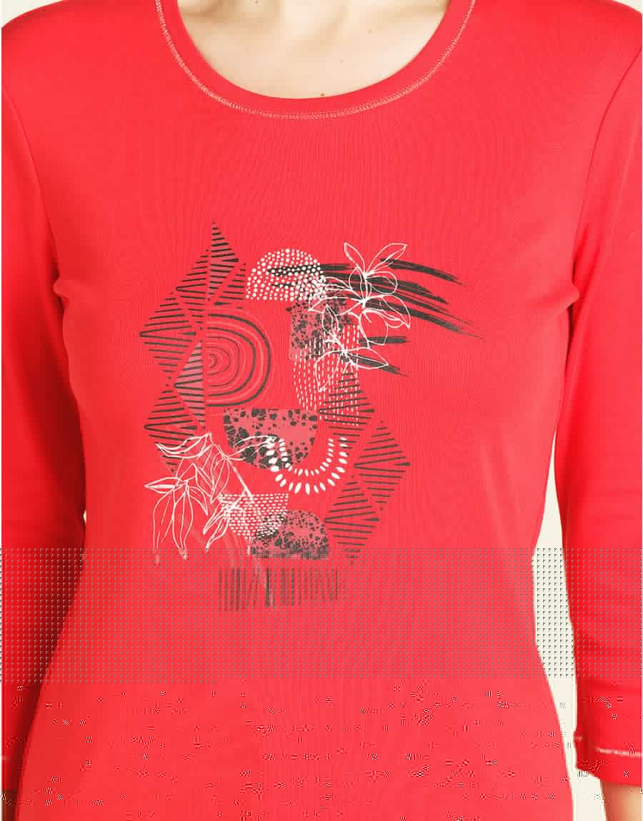 T-shirt 100% coton rouge