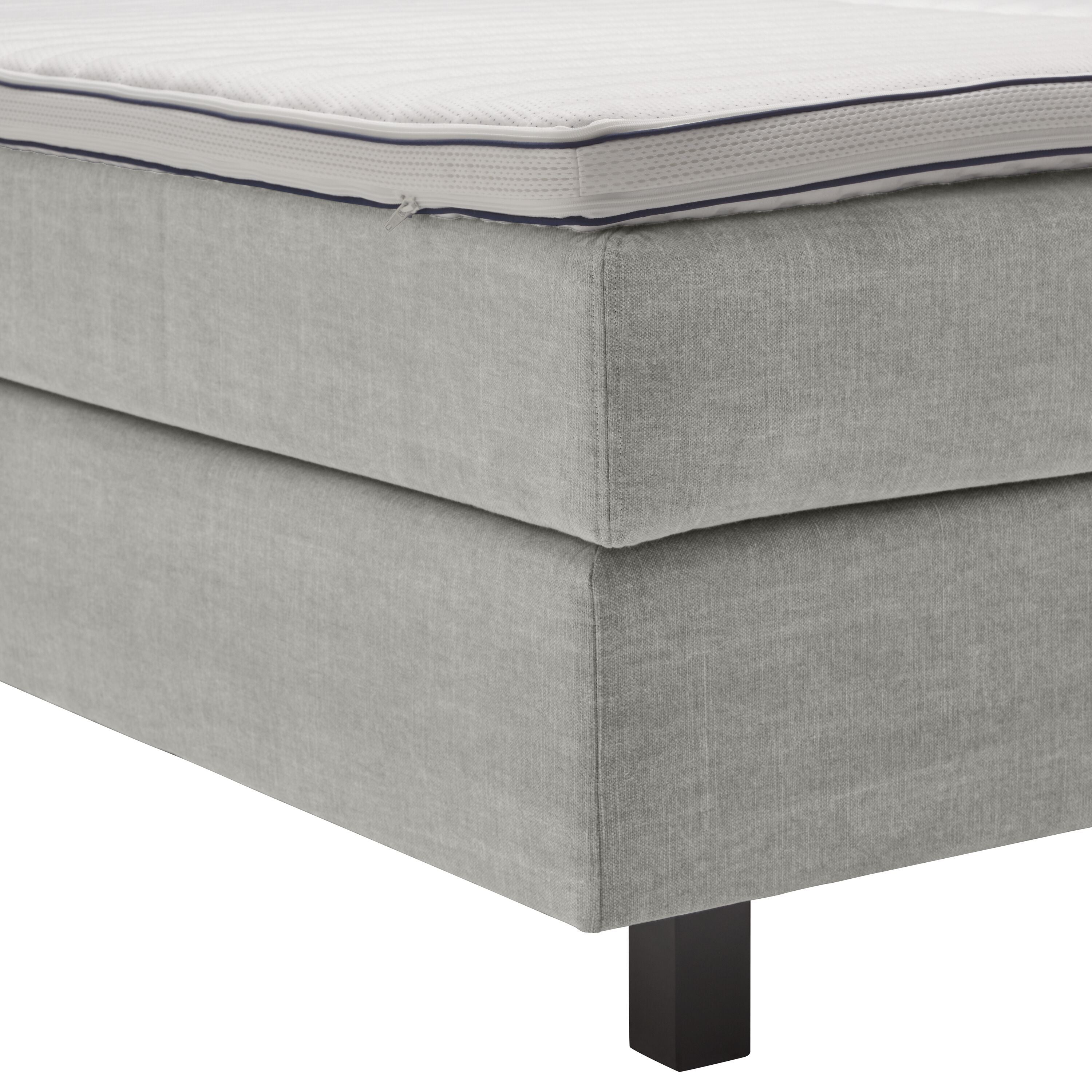 bico GOODNIGHT Boxspringbett - Mausgrau / B: 180.0 cm x T: 200.0 cm