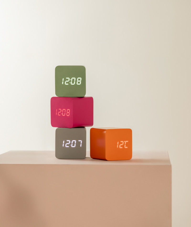 Alarm Clock Spry Square KA5982BP Bright pink
